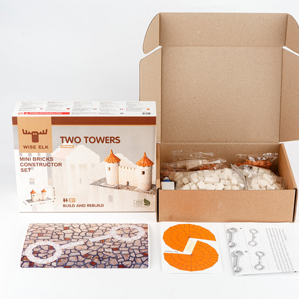 Mini Bricks Construction Set - Two Towers