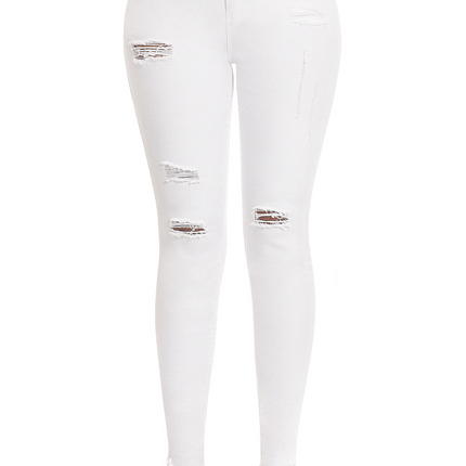 High Rise Ankle Skinny Jeans