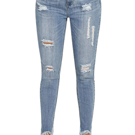 High Rise Ankle Skinny Jeans