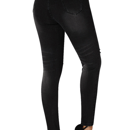 Mid Rise Ripped Stretchy Skinny Jeans