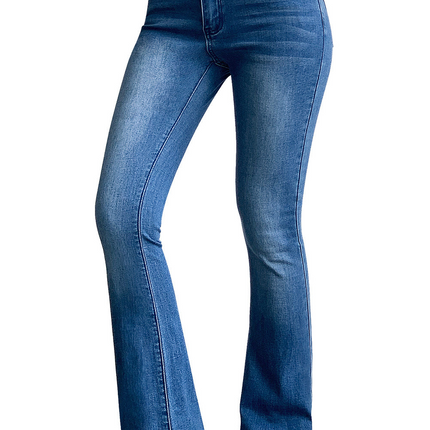 Mid Rise Strecthy Flare Jeans