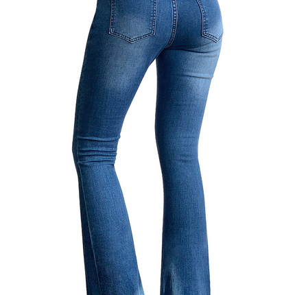 Mid Rise Strecthy Flare Jeans