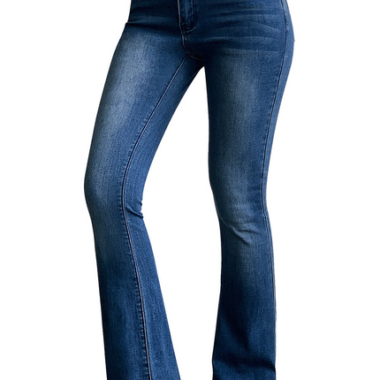 Mid Rise Strecthy Flare Jeans
