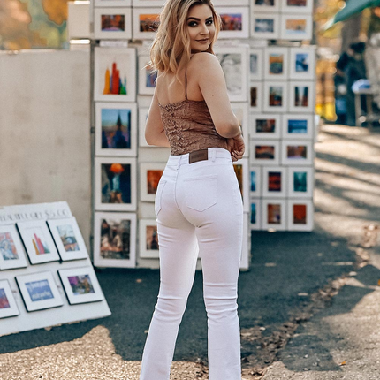 Mid Rise Strecthy Flare Jeans
