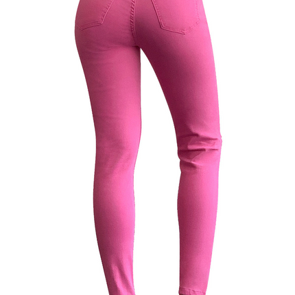 Mid Rise Ripped Ankle Skinny Jeans