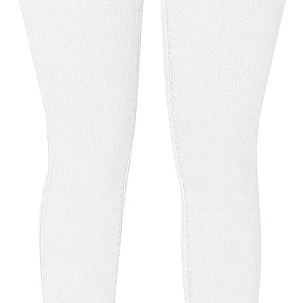 High Rise Buttons Belt Skinny Jeans