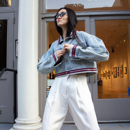 Remi White Wide-Leg Pants