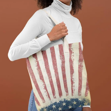 Patrotic  Flag Tote Bag