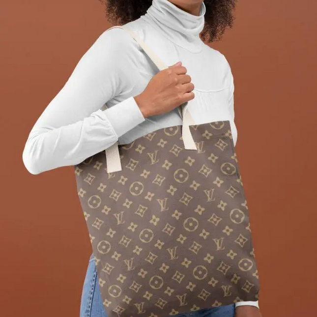 LV Brown Pattern Tote Bag