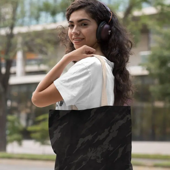 Alpine Black Retro Tote Bag
