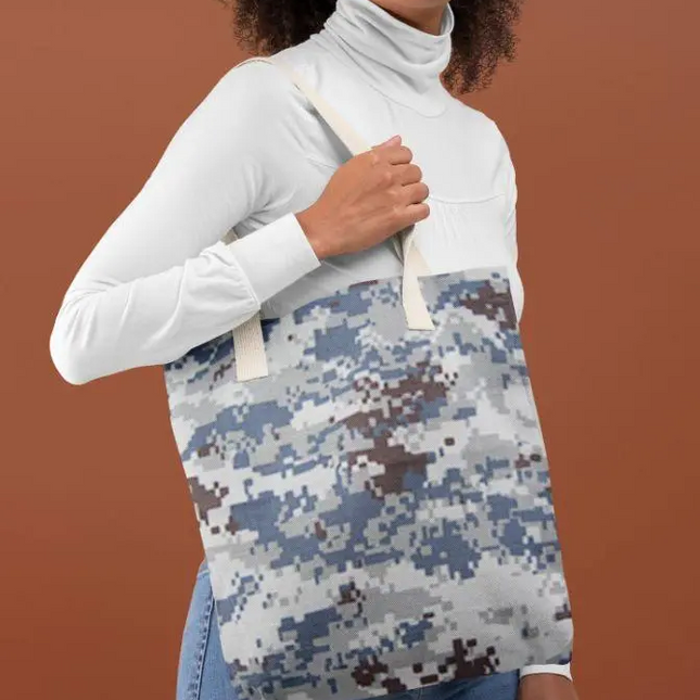 Grey Army Camofludge Tote Bag
