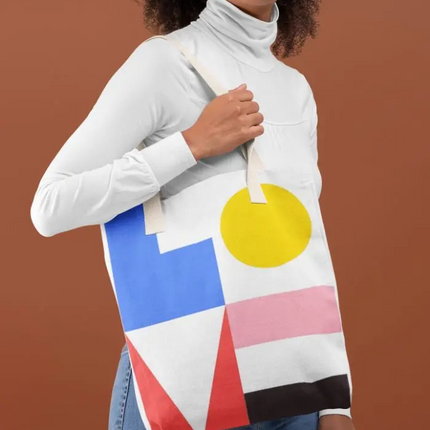 Love Typography Tote Bag