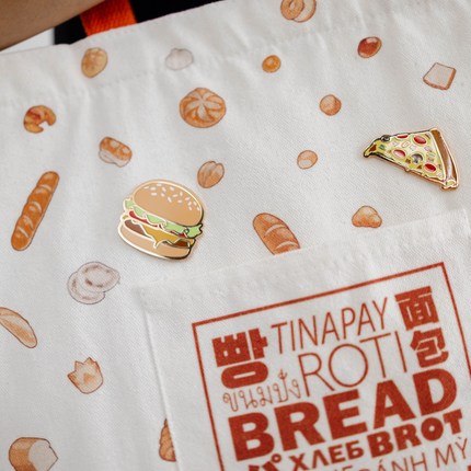Burger Enamel Pin