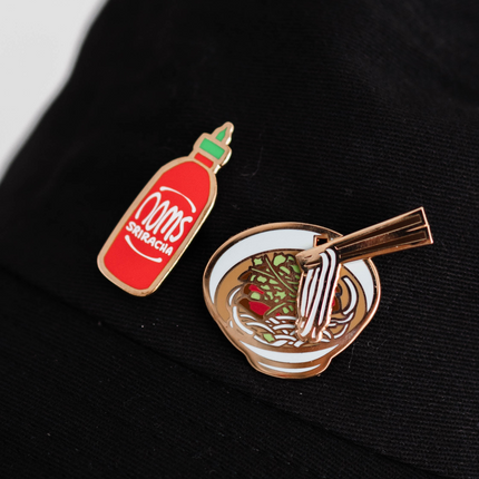 Sriracha Enamel Pin