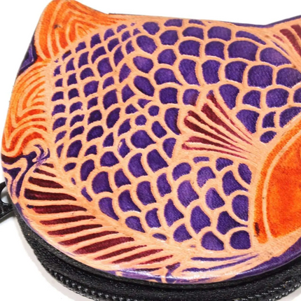 Colorful Fishies Coin Leather Purse