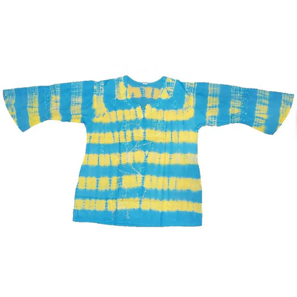 Butterfly Long Sleeve Sequin Tunic Tie Dye Top