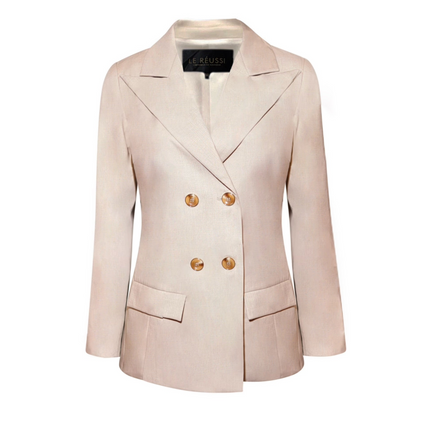 Louise Double-Breasted Wool Blazer