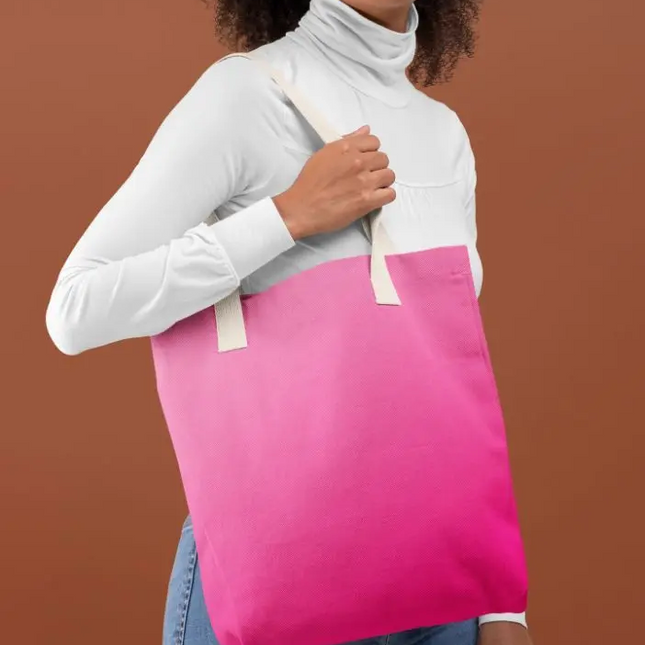 Pink Gradient Tote Bag