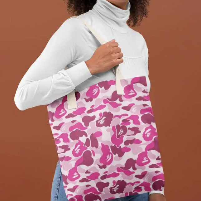 Pink Dot Pattern Tote Bag