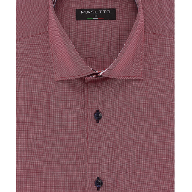 MASUTTO RED TEXAS/29 SHORT SLEEVE BUTTON DOWN SHIRT