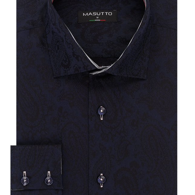 MASUTTO LIOR/92 LONG SLEEVE BUTTON DOWN SHIRT