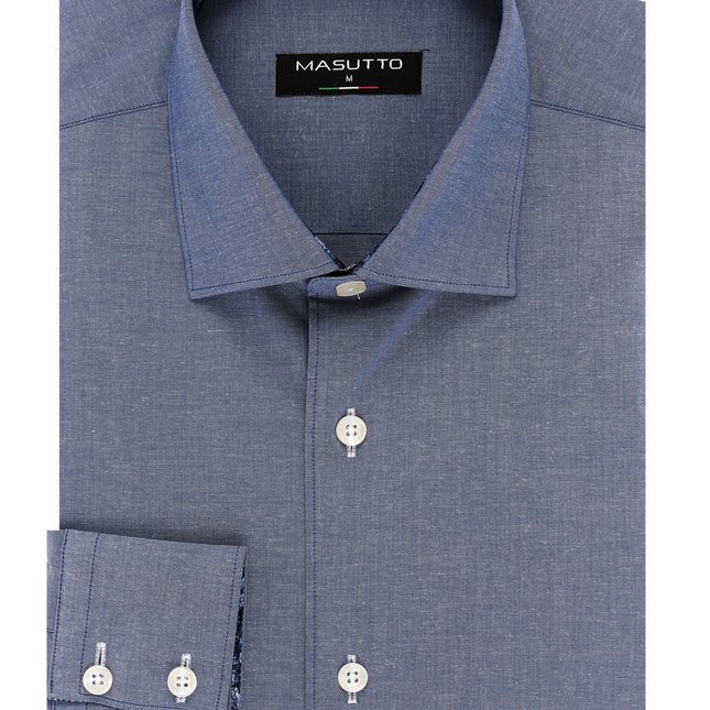 MASUTTO ALBANY/92 LONG SLEEVE BUTTON DOWN SHIRT