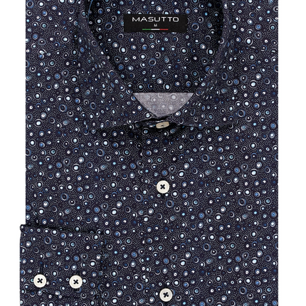 MASUTTO GENE/92 LONG SLEEVE BUTTON DOWN SHIRT