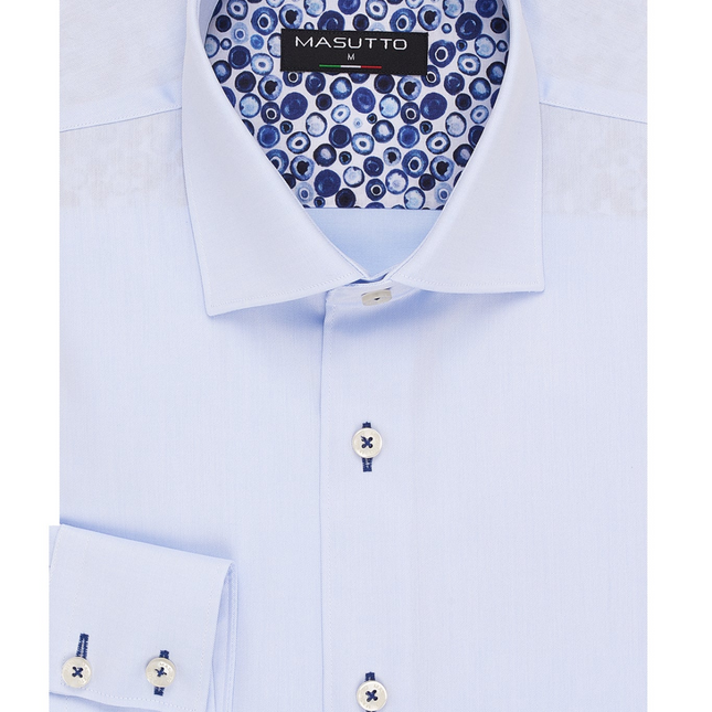 MASUTTO LIMA/02 LONG SLEEVE BUTTON DOWN SHIRT