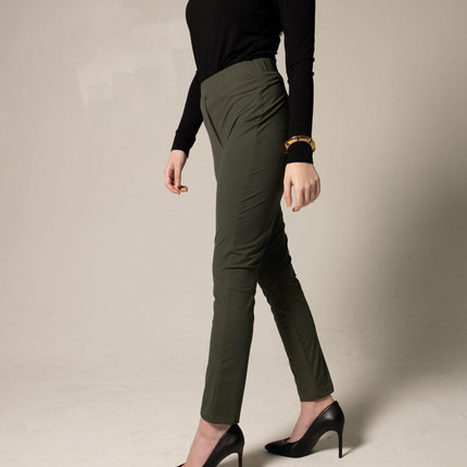 Olive Skinny Pants Women's Trousers