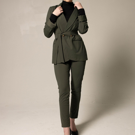 Olive Skinny Pants Women's Trousers
