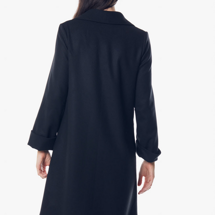 Worsted Flannel Long Trench Coat
