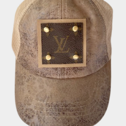 Up-Cycled Textured Suede Baseball Cap