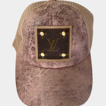 Up-Cycled Textured Suede Baseball Cap