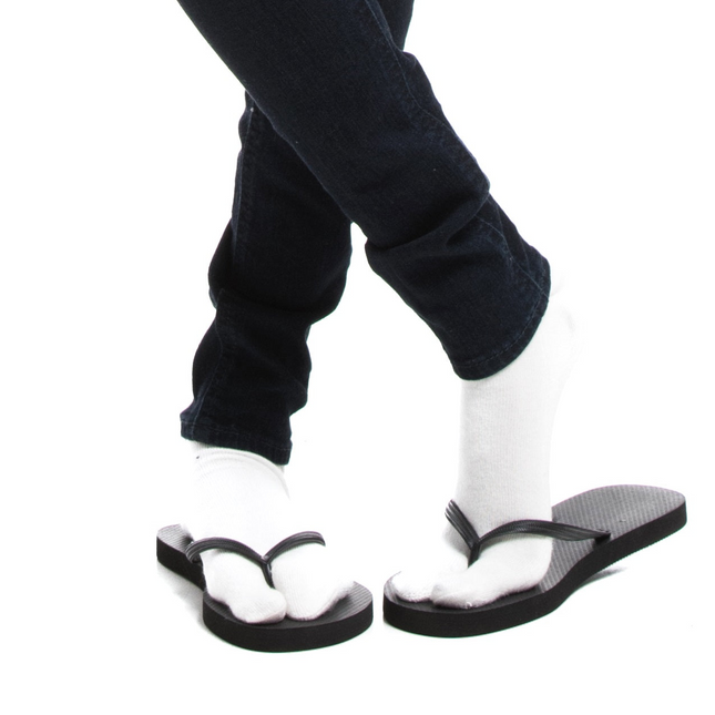 3 Pairs V-Toe White V Toe Flip-Flop Tabi Big Toe Crew Socks Comfortable Stylish For Men And Women Fun Socks
