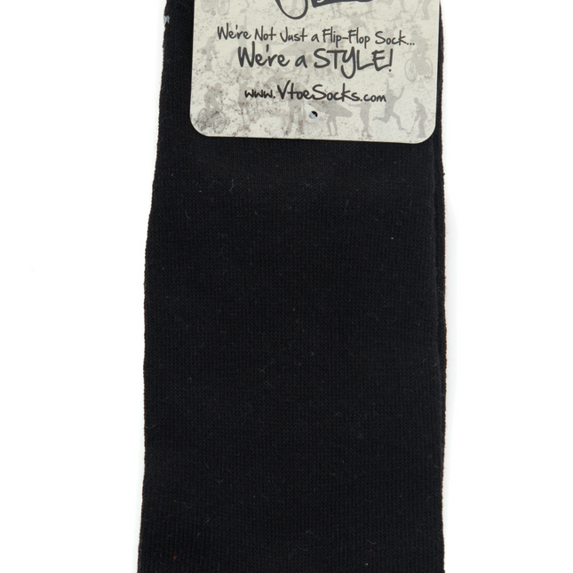 Black Ankle Casual V-Toe Flip-Flop Tabi Big Toe Socks