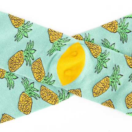 3 Pairs - V-Toe Flip Flop Tabi Socks Combo Discount - Pineapple