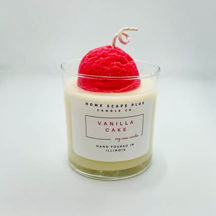 Vanilla Cake Candle-Ice Cream Scoop