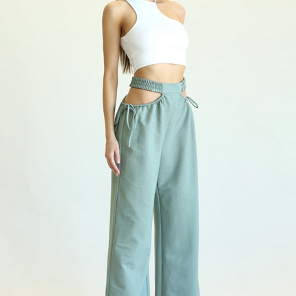 Kelly- High Waisted Cut Out Pants