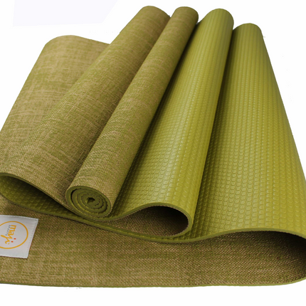 Maji Sports Jute Premium Eco Yoga Mat + Foot Massager (7.5cm x 17.5cm)