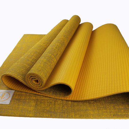 Maji Sports Jute Premium Eco Yoga Mat + Foot Massager (7.5cm x 17.5cm)