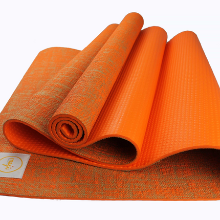 Maji Sports Jute Premium Eco Yoga Mat + Foot Massager (7.5cm x 17.5cm)