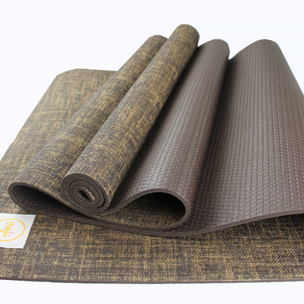 Maji Sports Jute Premium Eco Yoga Mat + Foot Massager (7.5cm x 17.5cm)