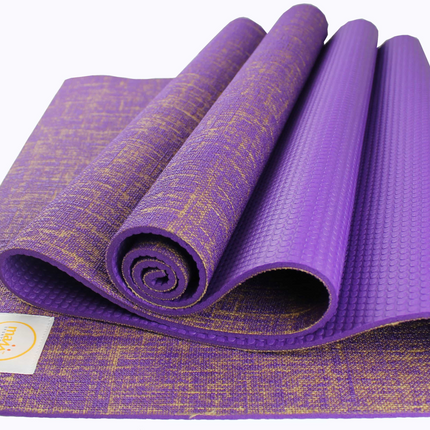 Maji Sports Jute Premium Eco Yoga Mat + Foot Massager (7.5cm x 17.5cm)