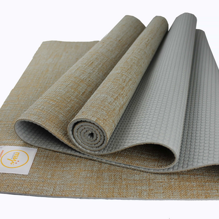 Maji Sports Jute Premium Eco Yoga Mat + Foot Massager (7.5cm x 17.5cm)