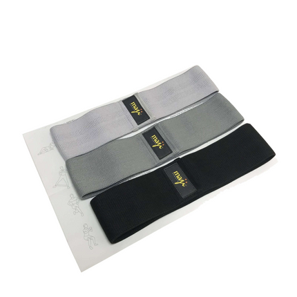 Maji Sports Pack of Three Booty Bands - One Size 3 Weights