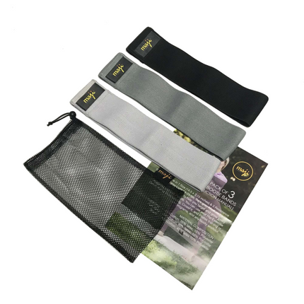 Maji Sports Pack of Three Booty Bands - One Size 3 Weights
