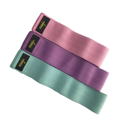 Maji Sports Pack of Three Booty Bands - 3 Sizes 3 Weights