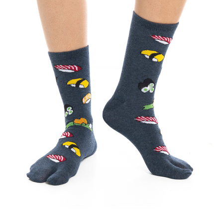 1 Pair - V-Toe Flip Flop Tabi Socks - Sushi Socks