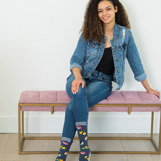 1 Pair - V-Toe Flip Flop Tabi Socks - Sushi Socks