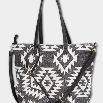 Aztec Print Weekender Tote
